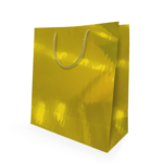 sacola de papel ouro