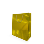 sacola de papel ouro